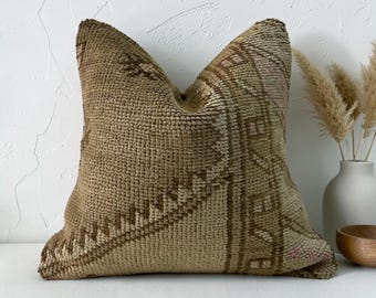 Vintage turkish pillow cover 16x16 inches / 40x40 cm