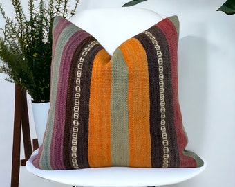 Funda de almohada Kilim 20x20 pulgadas / 50x50 cm