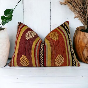 Cicim kilim pillow cover 16x24 inches / 40x60 cm