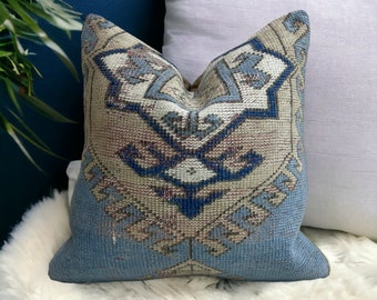 Turkish carpet pillow cover 20x20 inches / 50x50 cm