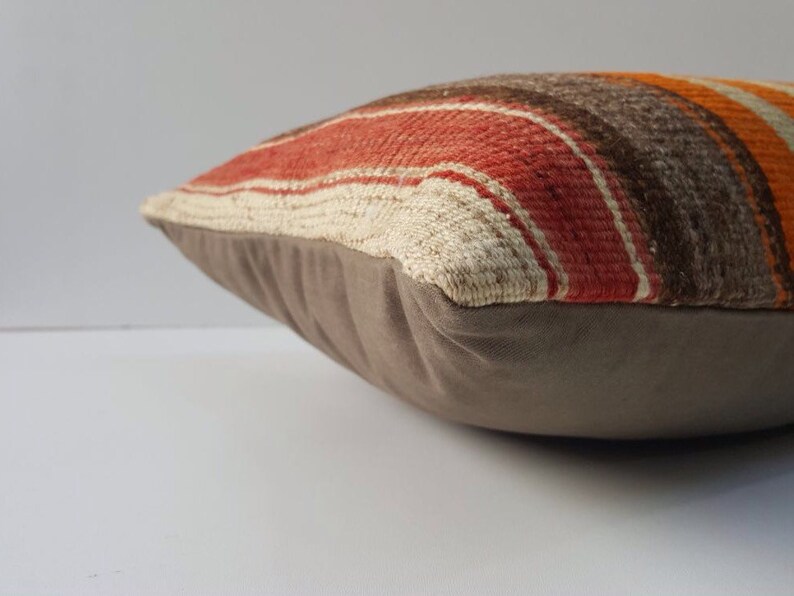 Boho Kilim Pillow Cover Turkish Kilim Pillow Cover 16x24 Wool Kilim Pillow Cover Cushion Cover Vintage Kilim Pillow Cover