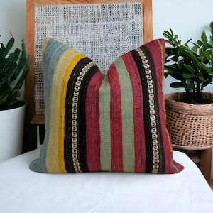Kilim pillow cover 20x20 inches / 50x50 cm
