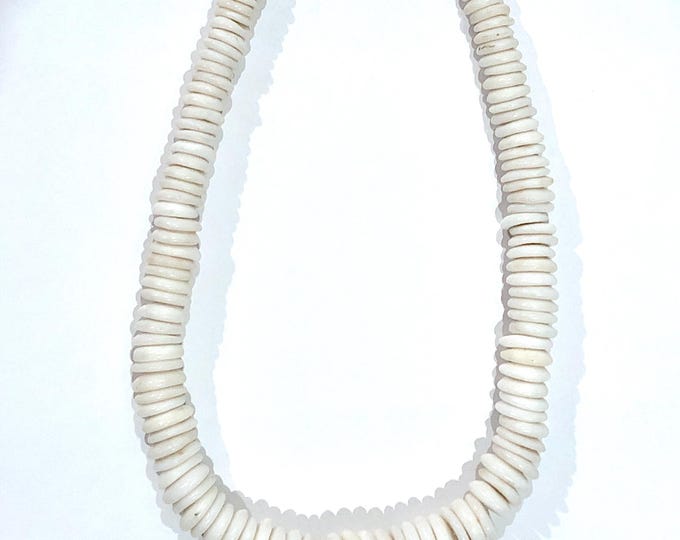 Vintage Puka Shell Necklace Large Puka Shells - 19