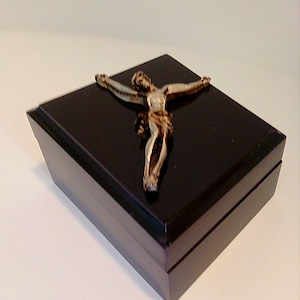 Handmade with Sympathy/ religious Jesus Christ Wooden Box.