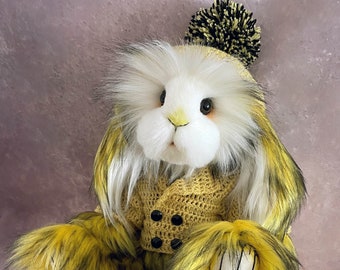 Teddy rabbit, handmade teddy bunny, Jai teddy bear, plushie rabbit, bunny teddy, jointed teddy bear, OOAK teddy bear ,bunny rabbit