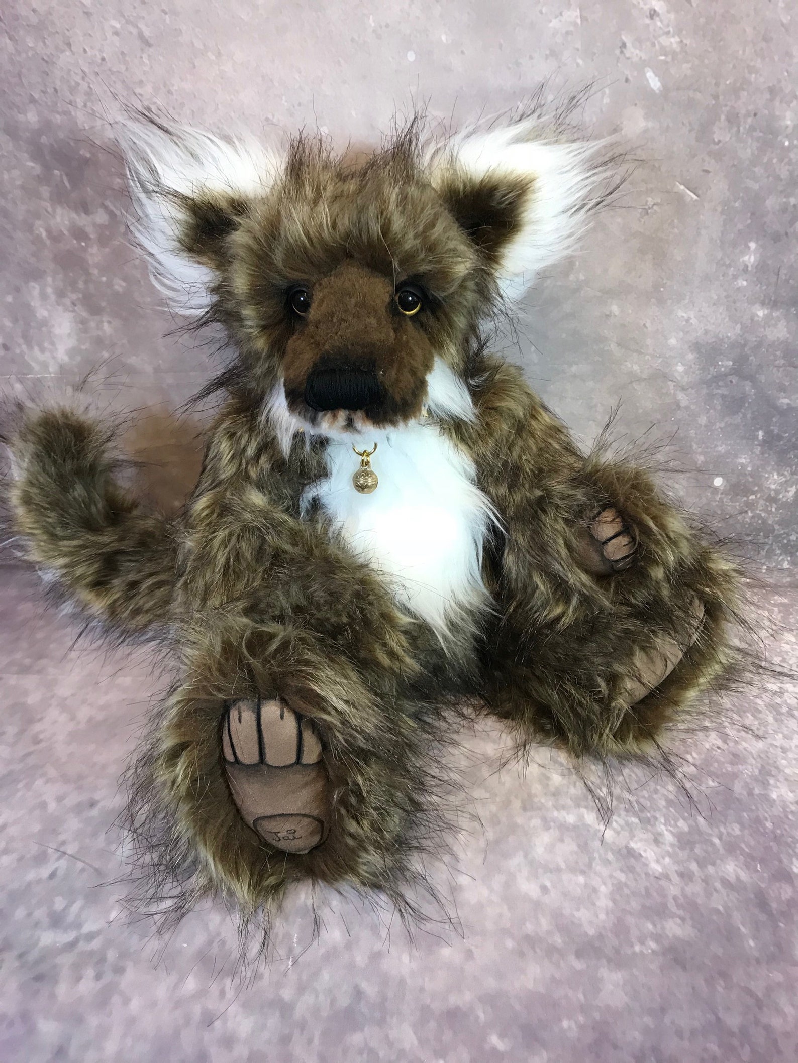 realistic wolf teddy