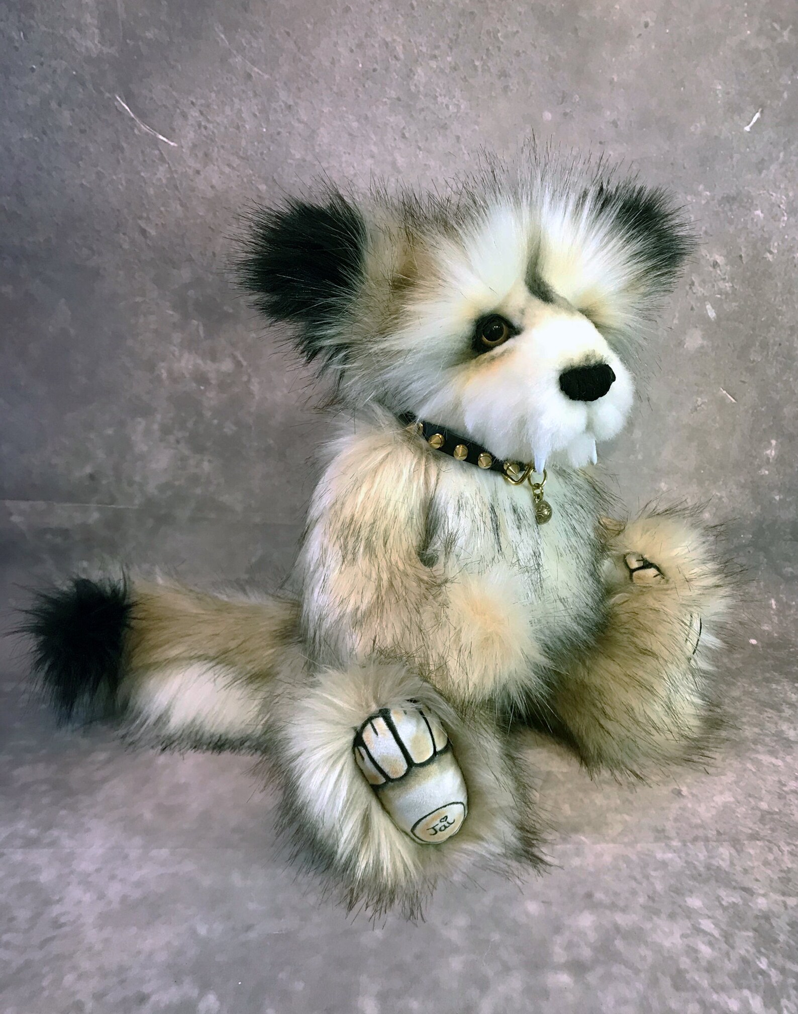 realistic wolf teddy