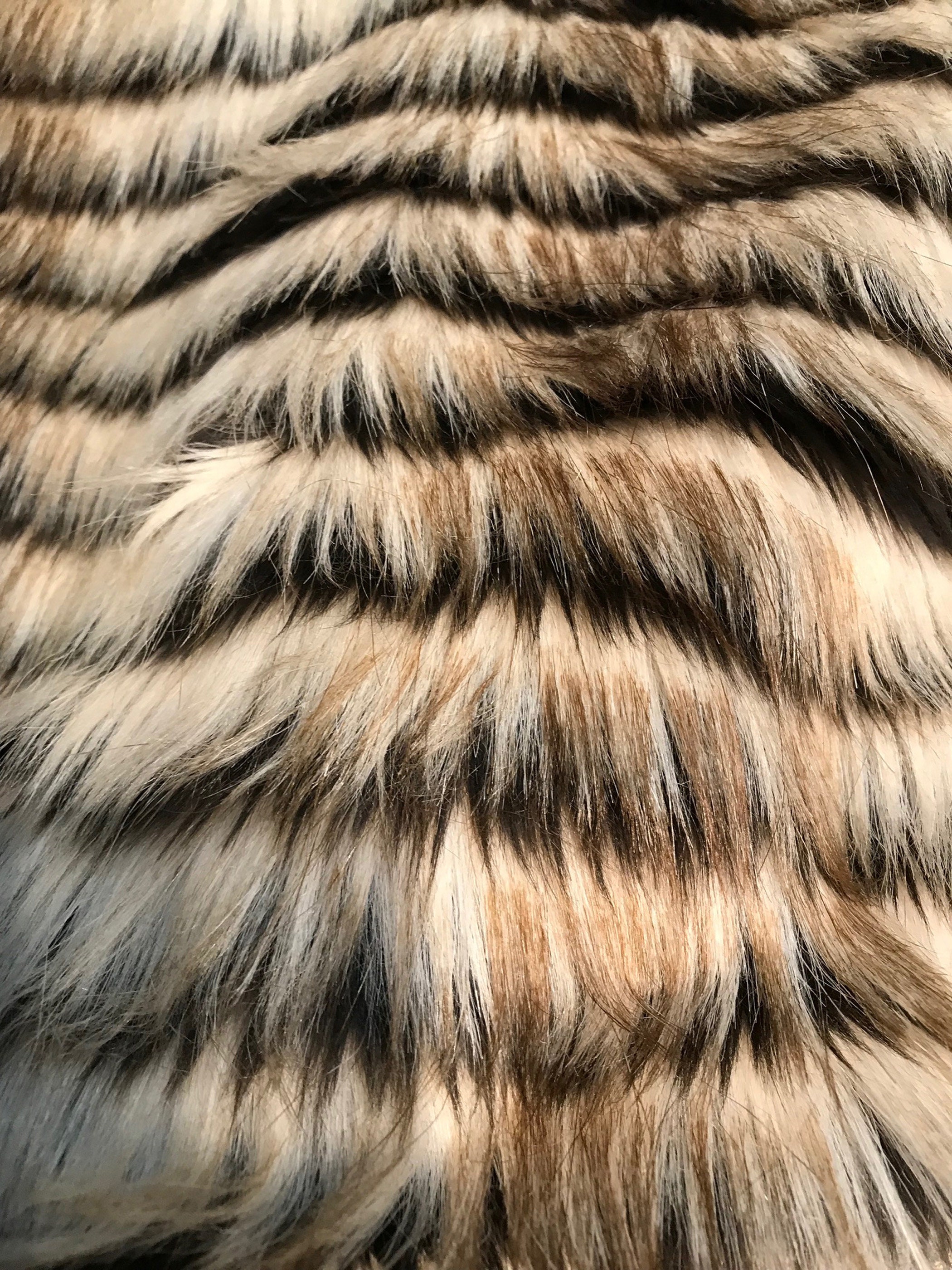 Faux fur striped fur fun fur animal fur animal faux fur Etsy