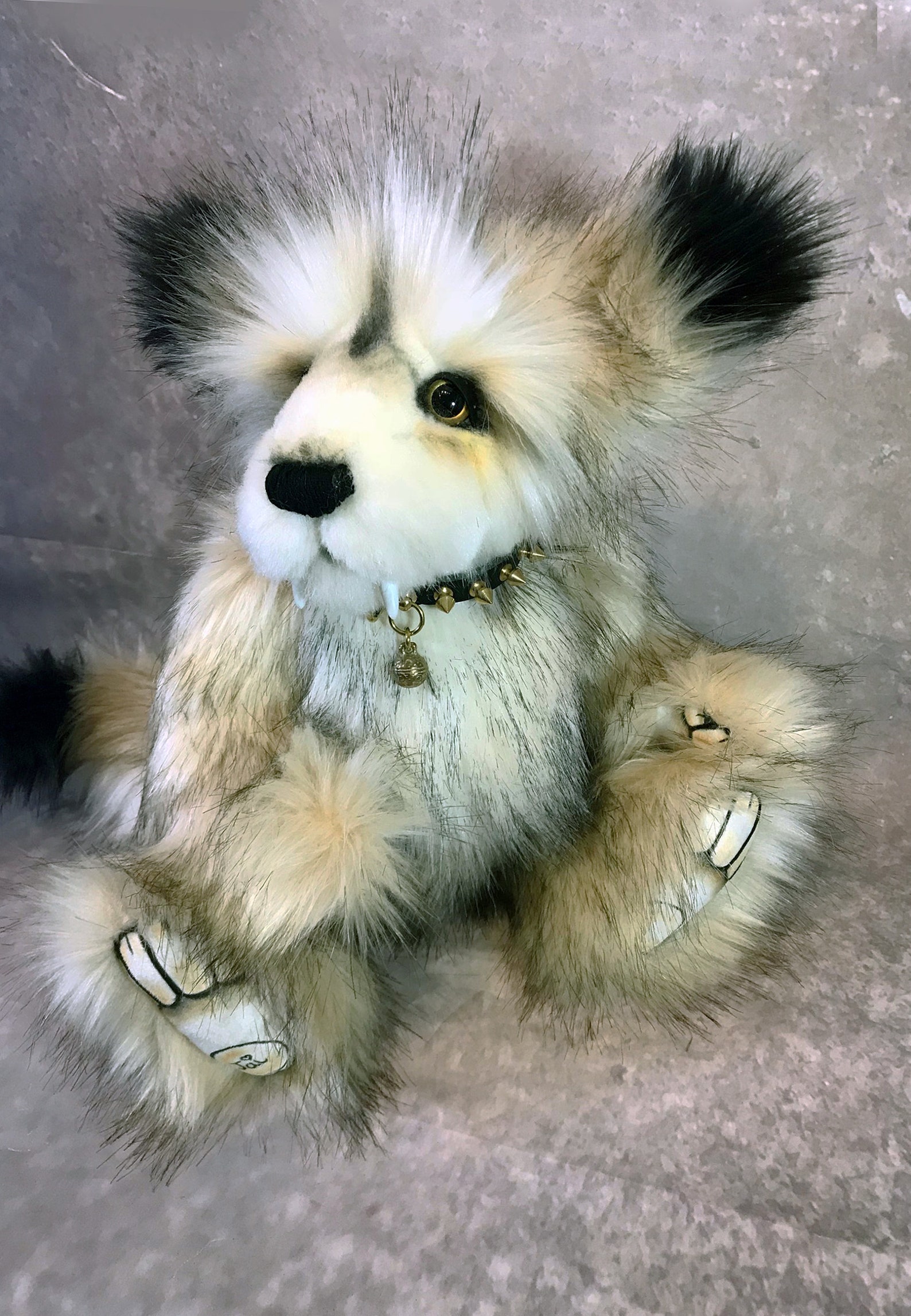 realistic wolf teddy