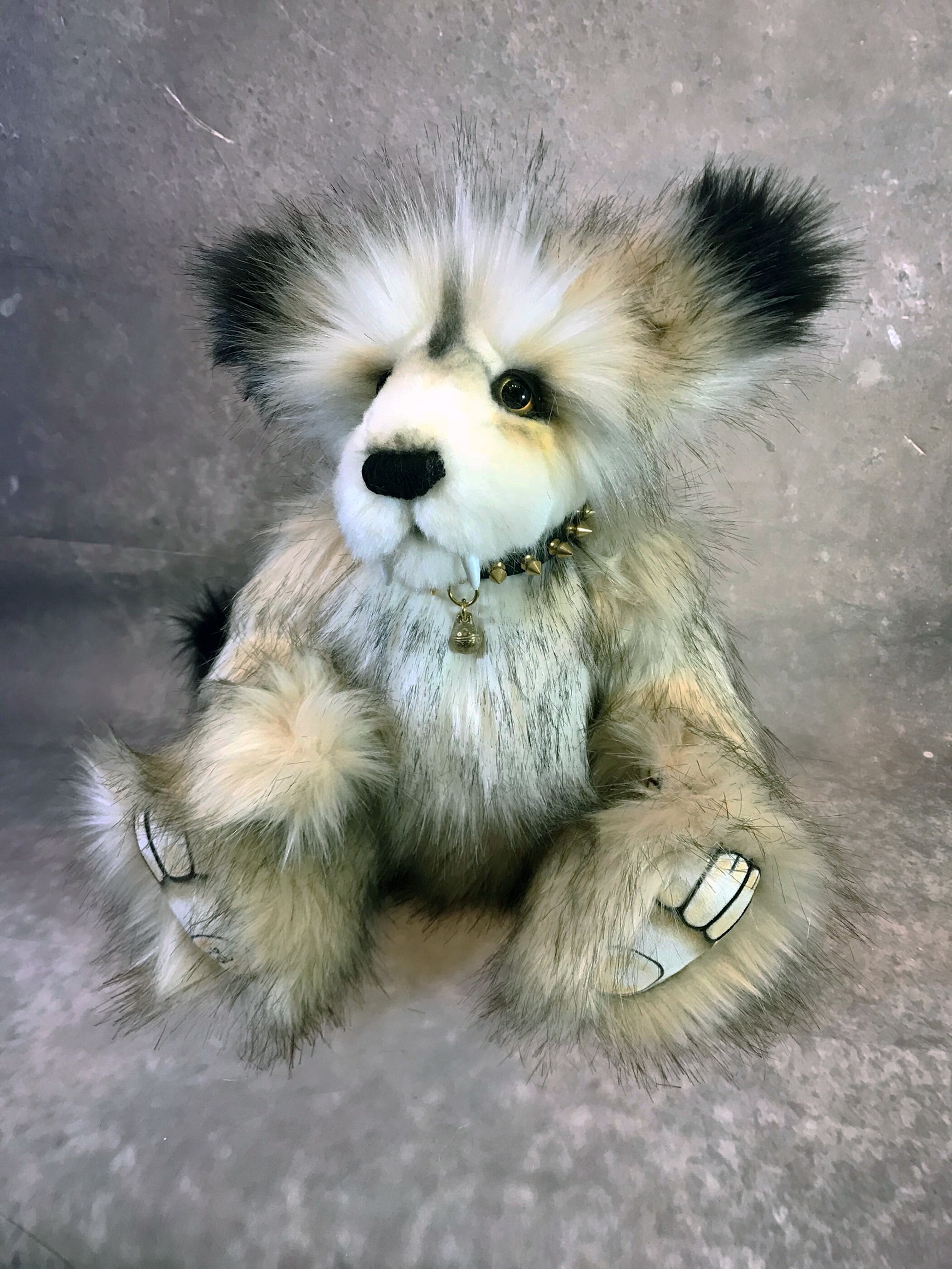 realistic wolf teddy