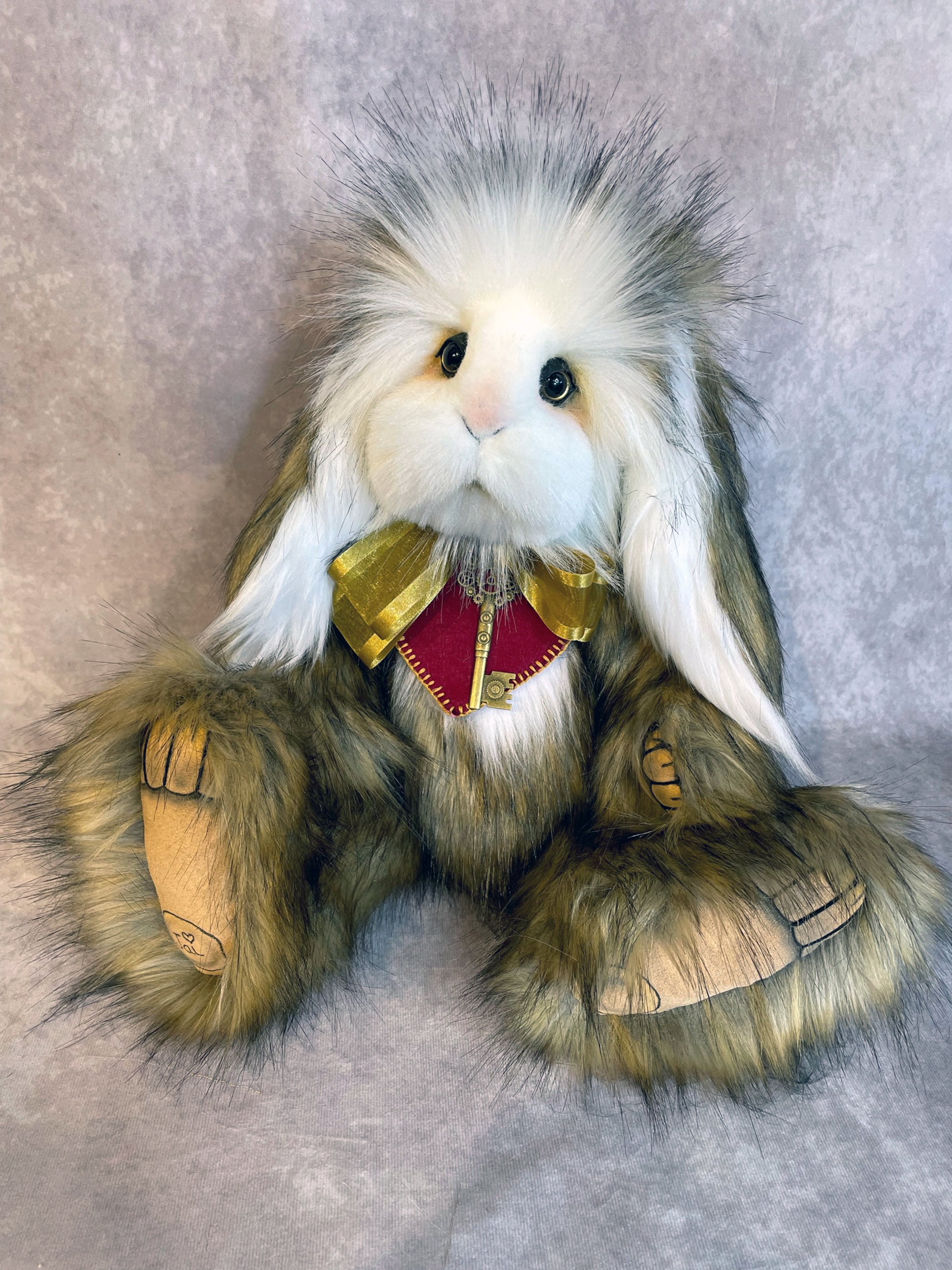 Red Colour Rabbit Teddy Teddy Bunny, Handmade Rabbit,rabbit Teddy, OOAK Rabbit, Plushie Bunny ...
