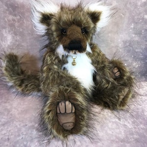 realistic wolf teddy