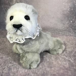 Teddy bear seal pup baby seal baby seal stuffy teddy bear | Etsy