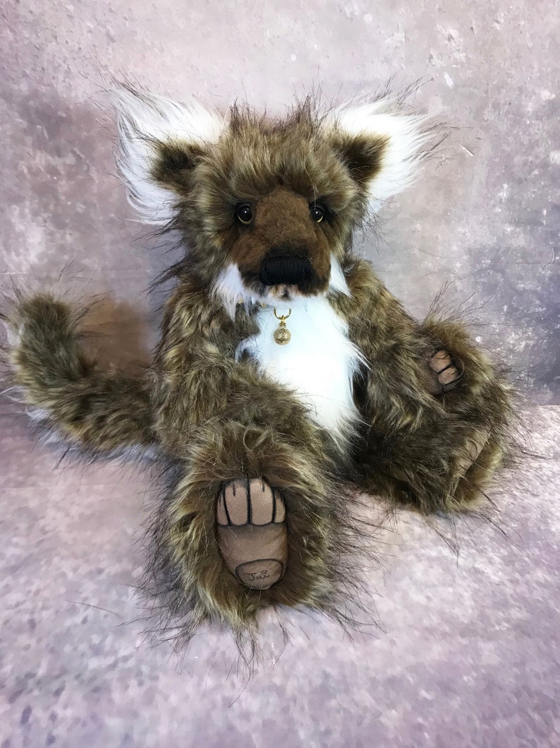 realistic wolf teddy