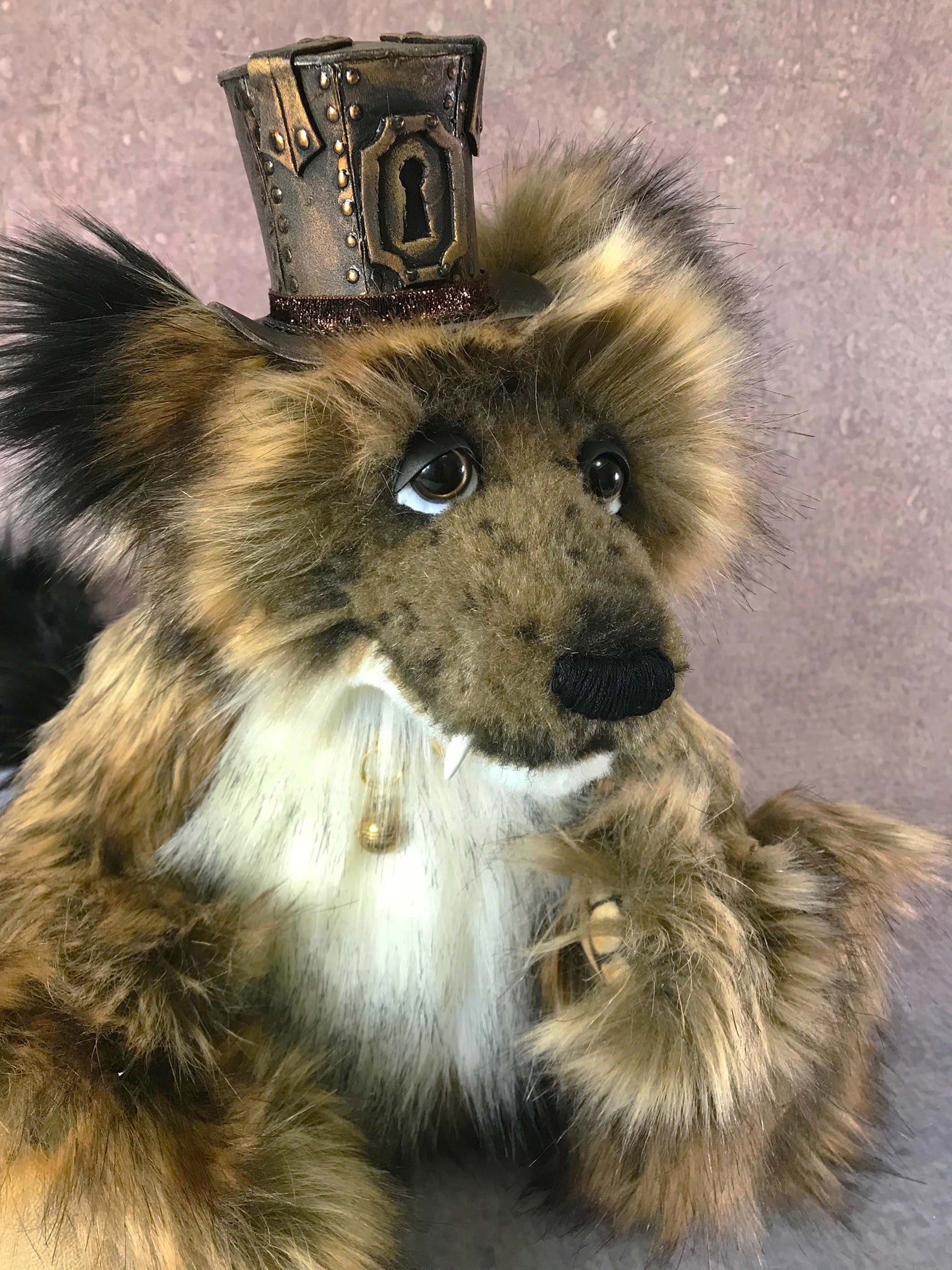 realistic wolf teddy