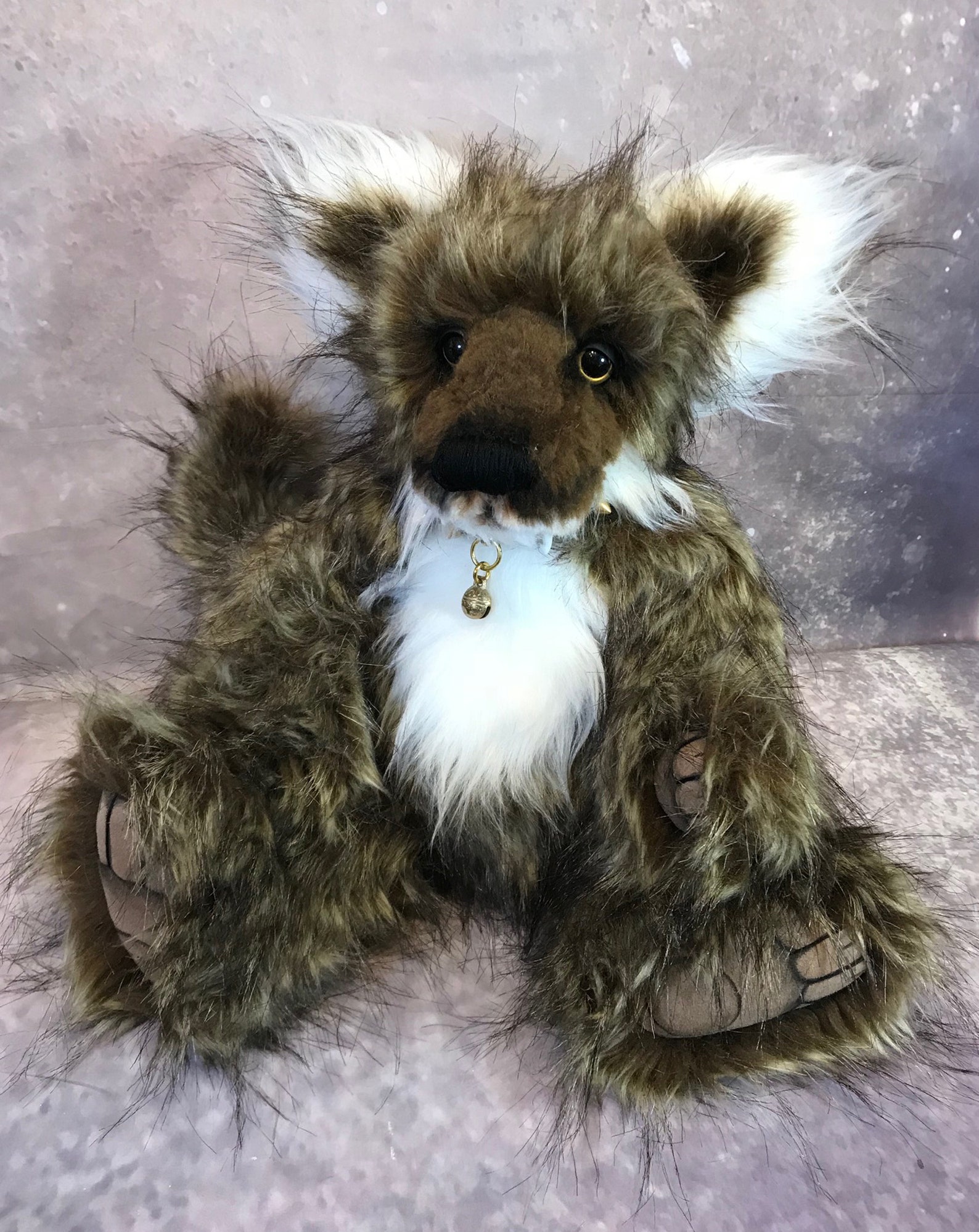 realistic wolf teddy