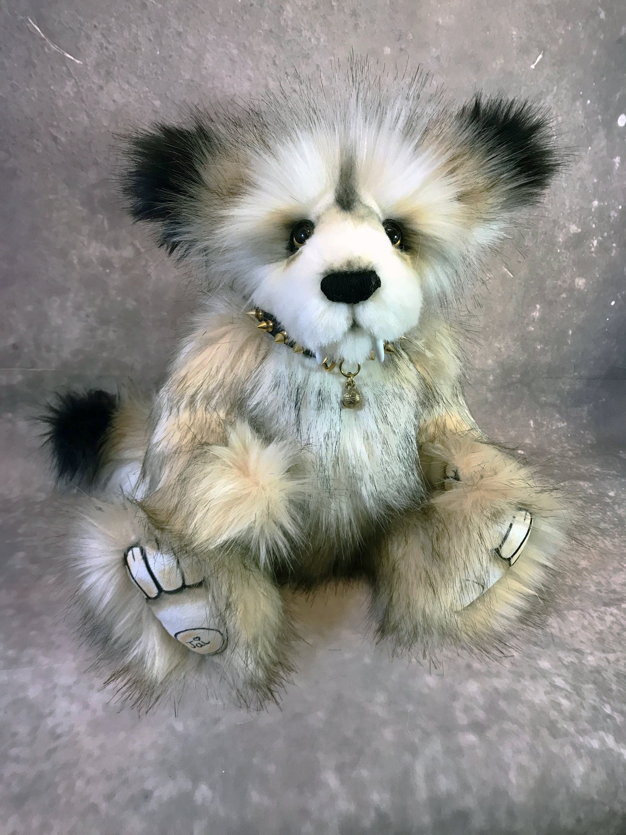 realistic wolf teddy