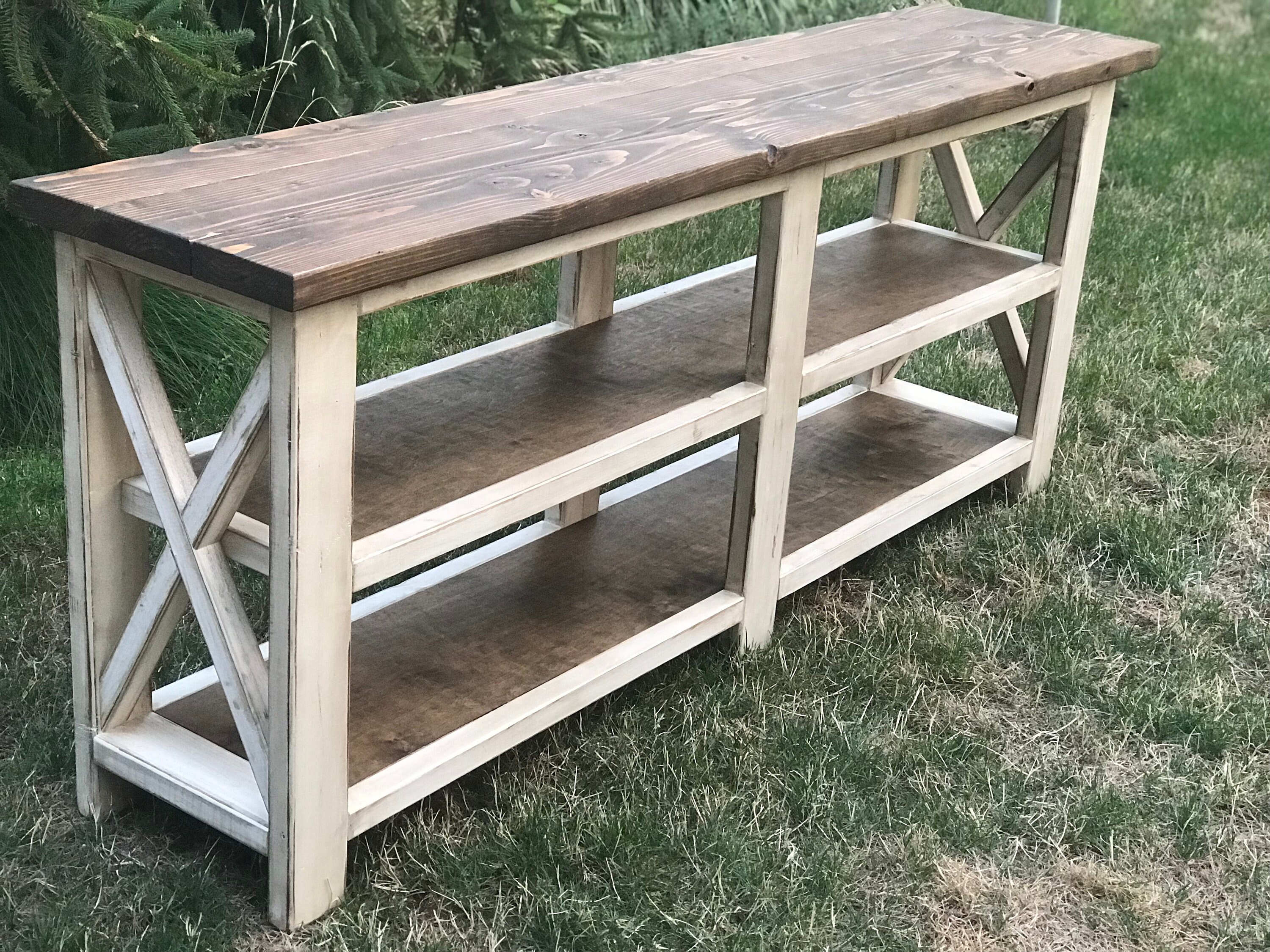 X Console Table Sofa Farmhouse Country 50
