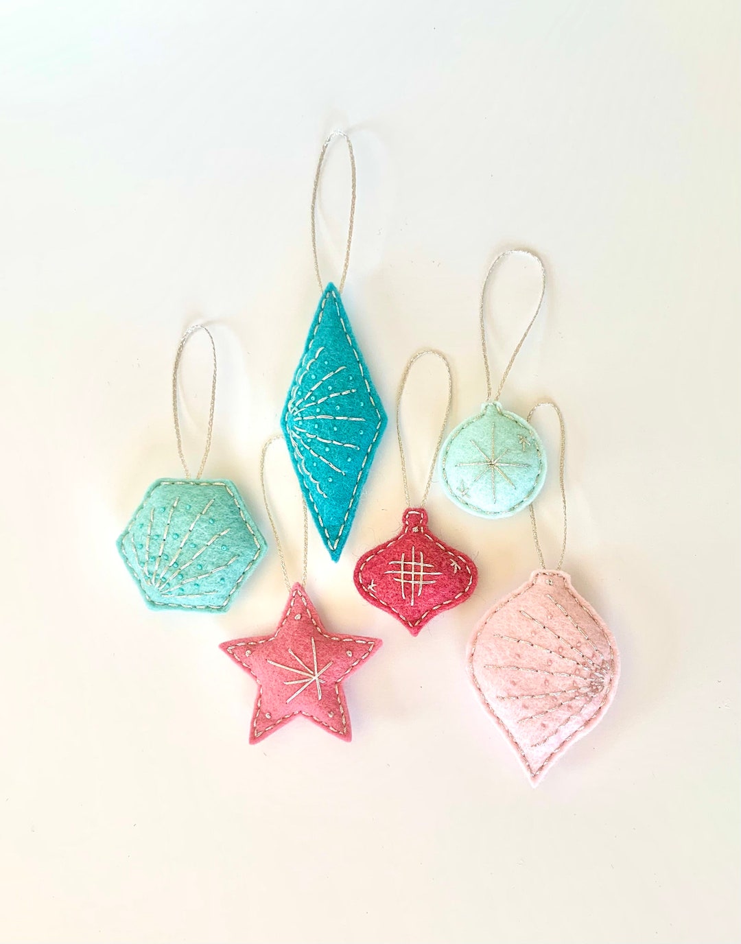 Candy - Handmade Felt & Beadwork Christmas Ornament main image 0