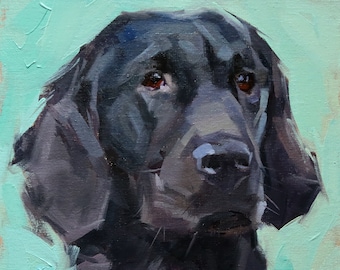 Ölgemälde Hund, Tierportrait, Tierportrait, Tierportrait, Hundeportrait, Hunde-Denkmal, Tierbild, Originale Kunst