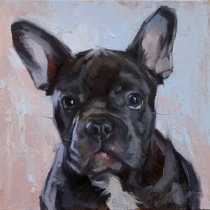 Dog oil portrait, Pet oil painting, Dog artwork, Costom pet portrait, Custom oil painting, Pet memorial picture, Original Art