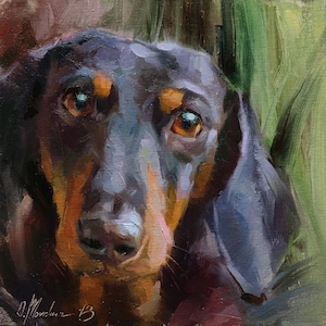 Dog oil portrait, Custom pet portrait, Pet oil painting,  Dog artwork, Custom oil painting, Pet memorial picture, Dog Art, Original Art
