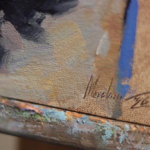 Original Chihuahua Oil Painting: Dog Portrait Art (6x6 in) image 2