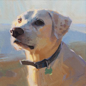Custom Gouache Pet Portrait: Hand-Painted Dog or Cat Art Panel