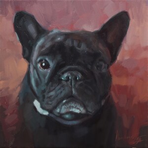 Pet Portrait Commission – Realistic Oil Painting from Photo – Custom Dog or Cat Art for Wall Decor, Gift or Pet Memorial Tribute, Pet Loss