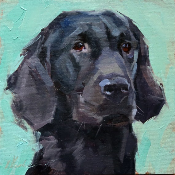 etsy dog portrait painting