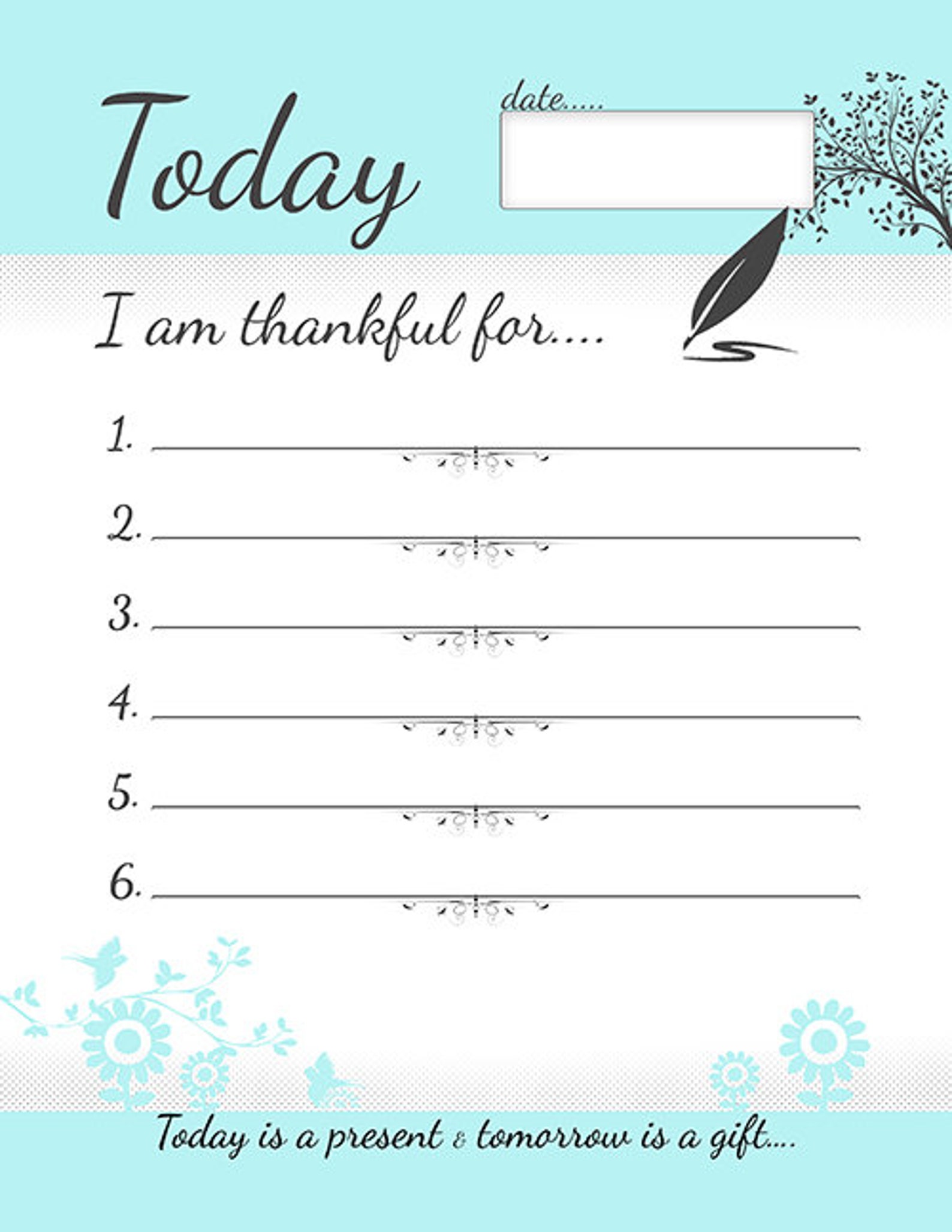 Today I am Thankful For printable's | Etsy