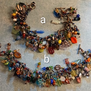 Awesome Multi-colored Crystal Fringe Bracelet