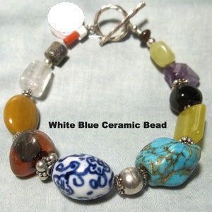 3 Choices of Sterling Silver Gemstone Bracelets