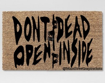inside door mats commercial entry dont open dead inside doormat walking inspired its bigger on the doctor who etsy inside door mats commercial entry dont open dead inside doormat walking inspired its bigger on the doctor who etsy