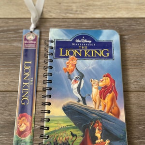 Lion King Disney VHS Upcycled Notebook, Sketchbook, Journal