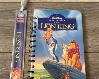 Lion King Disney VHS Upcycled Notebook, Sketchbook, Journal