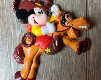 1995 Mickey Mouse and Tanglefoot from Get A Horse - Cowboy Mickey Rodeo Magnet