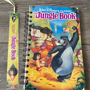 The Jungle Book Disney VHS Upcycled Notebook, Sketchbook, Journal