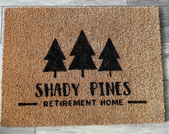 Shady Pines Retirement Home Doormat - Golden Girls Inspired Welcome Mat