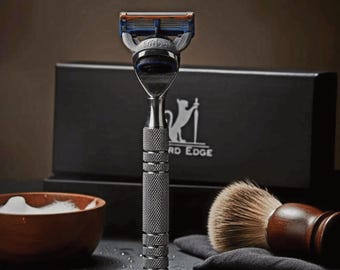 The ultimate shaving nirvana with Sword Edge Fusion 5 compatible razor "Revon7"