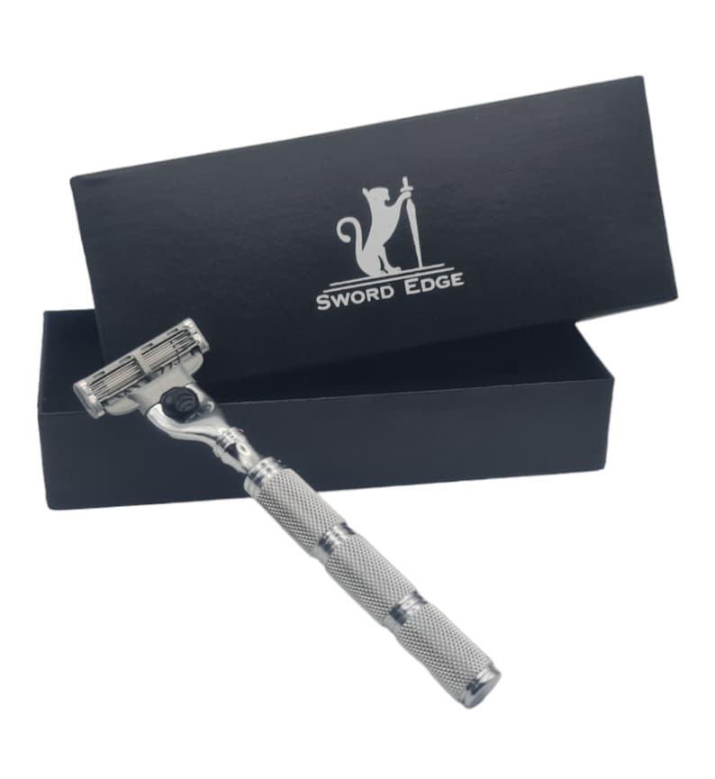 The Mighty Ally in the Battle for a Superior Shave, the Sword Edge Mach ...