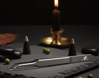 The Ultimate Lash Companion: Sword Edge Premium Handmade Eyelash Tweezers