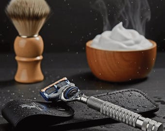 A battle axe for your morning ritual, the Sword Edge Fusion 5 compatible razor "Jazzy"
