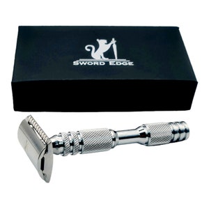 Conquer Shaving Mountains with the Sword Edge DE safety razor - &quot;Breeze&quot; (Also available with 2 in 1 OC+CC head base plate)