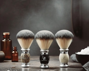 The New Standard in Shaving: Long-Lasting, Vegan, and Eco-Friendly Premium Sword Edge Shaving Brush - Available in 4 Elegant Finishes