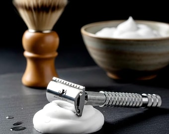 A battle axe for your morning ritual, the Sword Edge DE safety razor "Jazzy" (Also available with 2 in 1 OC+CC head)