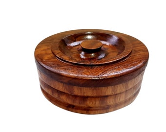 Sword Edge Shesham Wood Shaving Bowl - an exquisite piece of craftsmanship!