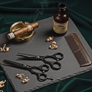 Pokonaj każde cięcie z zestawem nożyczek Sword Edge Snippy 5,5": Premium J2 Hair Cutting Scissors