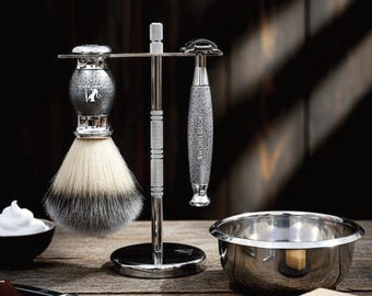 Indulge into a luxurious shave like never before with Sword Edge Premium Shaving set "Dalem" (Also available with 2 in 1 OC+CC head)