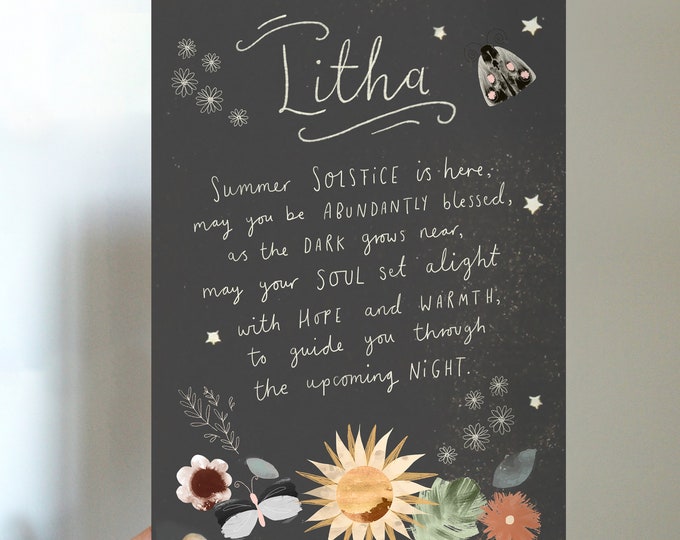 Litha Summer Solstice Blessings Printable